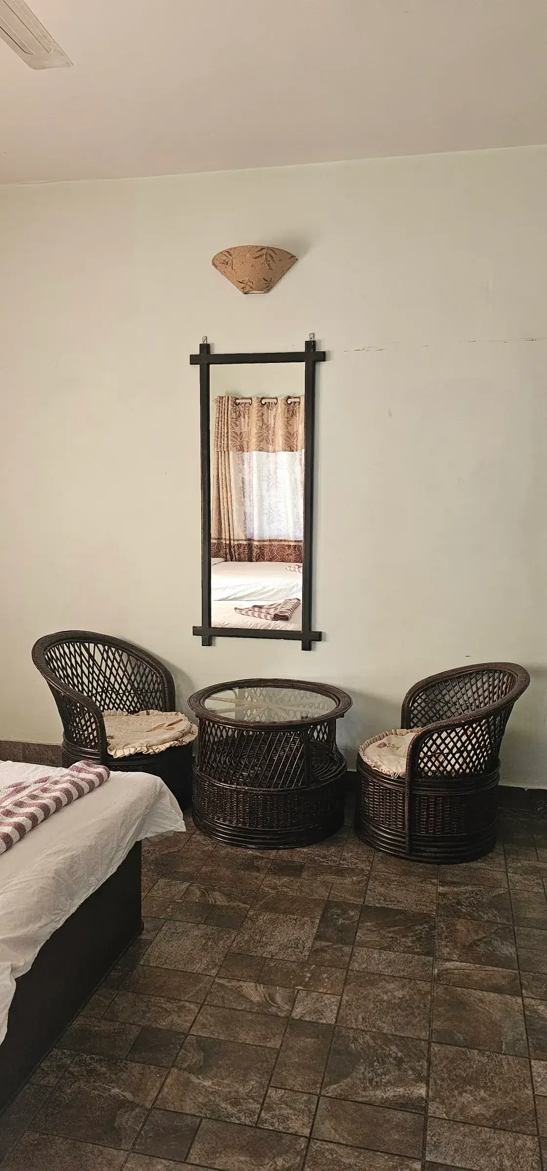 Seating area beside the Apartment 3 balcony