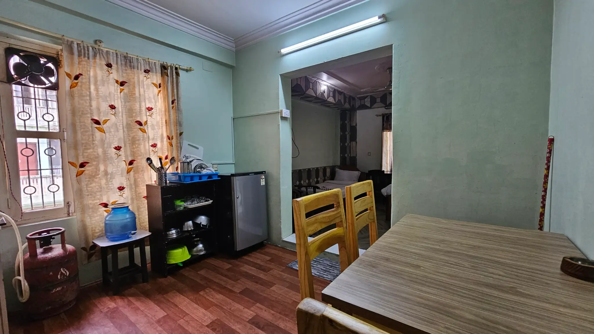 Apartment 1 dining space beside the kitchen
